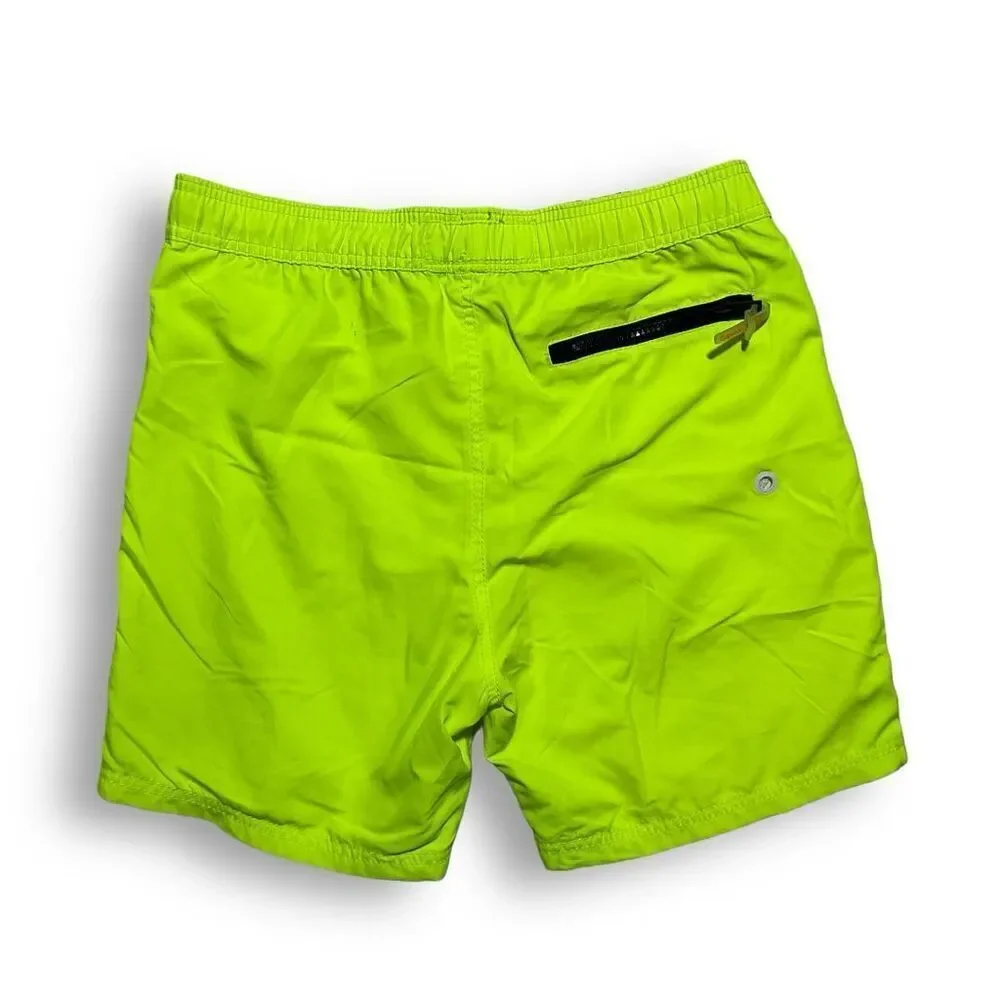 💥 Superdry Neon Swim Trunks Men’s Sz Small |‎ Drawstring Beach Shorts